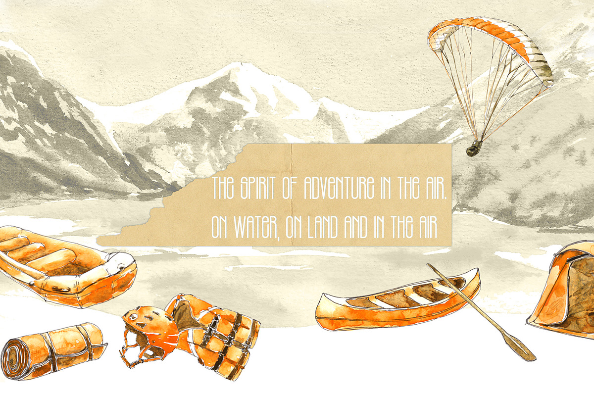Outdoor Activities Watercolor Sketch, an Object Graphic by Cat In Colour (Photo 3 of 6)