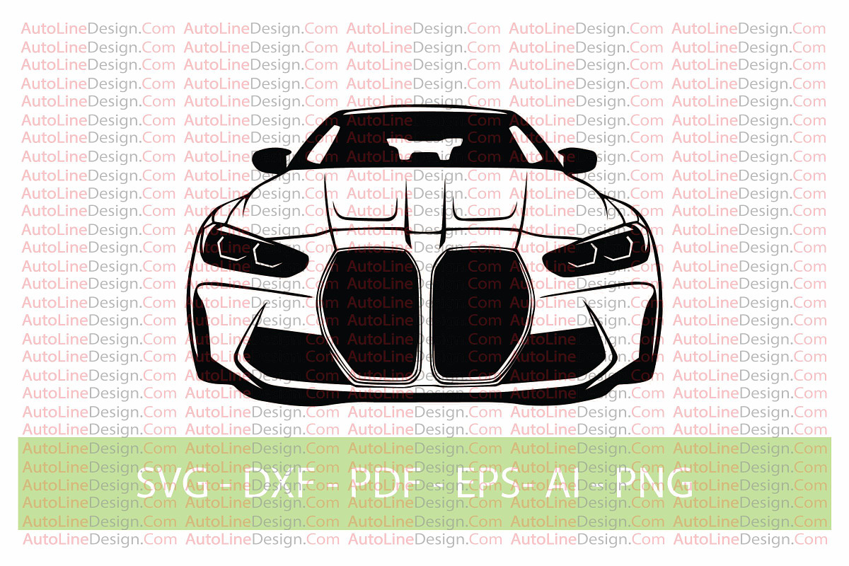 M4 G82 Drift Car Vector, a Transportation Illustration by AutoLineDesign