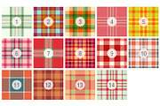 #141 Christmas Check Patterns, a Pattern Graphic by Plaid4You (Thumbnail 2 of 5)