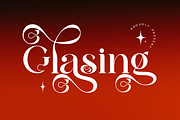 Glasing, a Serif Font by zaaintype (Thumbnail 1 of 10)