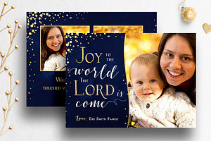 Christmas Card Template PSD 004