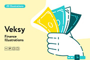 Veksy Finance Illustrations, a Finance Illustration by Welovegraphics (Thumbnail 1 of 7)