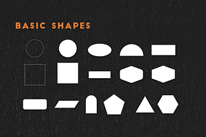 50 Shape Brushes For Procreate