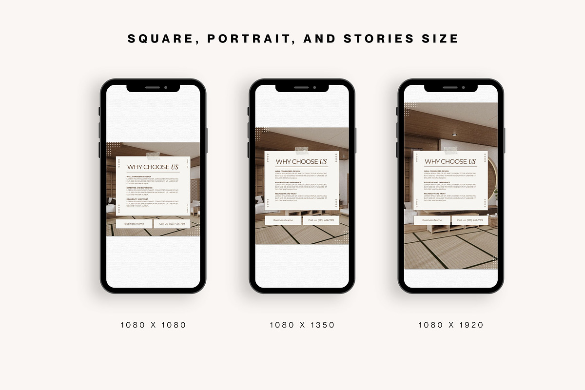 Interior Design Instagram Canva, a Social Media Template by Deb Creative Studio (Photo 4 of 10)