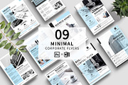 Minimal Business Flyer Bundle, a Flyer Template by Template Shop (Thumbnail 1 of 4)