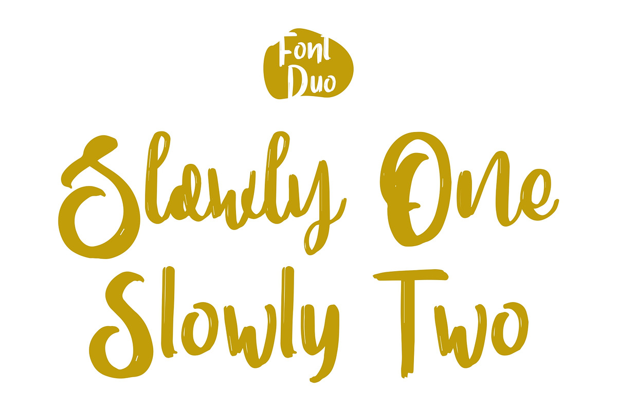 Slowly Font Duo preview 3