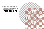 Checkered Taupe Retro Clipart Set, an Object Graphic by Brush Lab (Thumbnail 7 of 7)