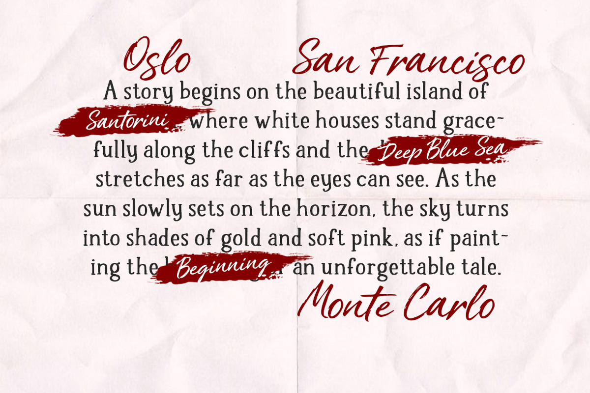 Take Me to Lisbon Again | Trio Font, a Script Font by Metasena Typefoundry (Photo 5 of 9)