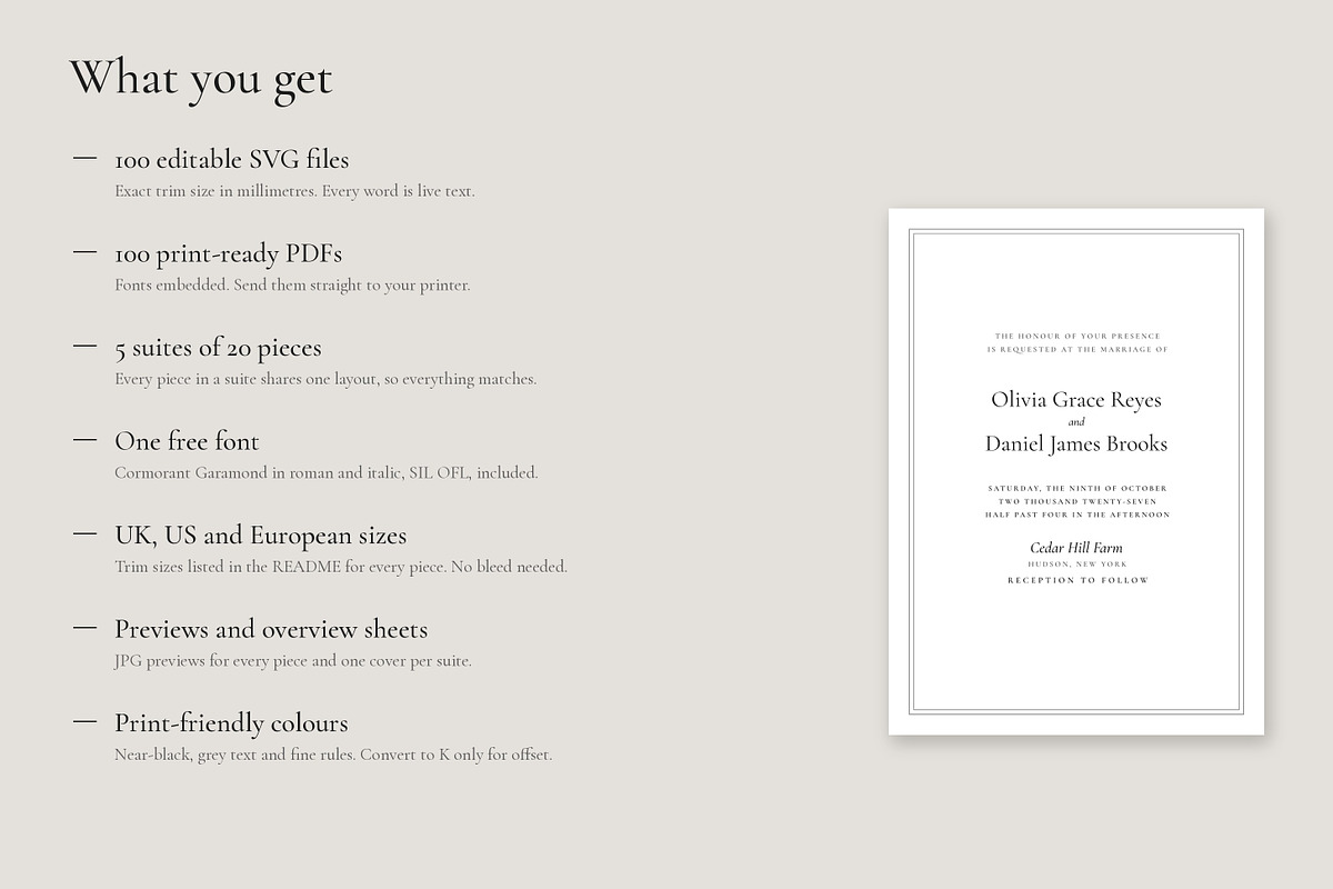 Wedding Stationery – 100 Templates, a Stationery Template by pawellpi (Photo 77 of 83)