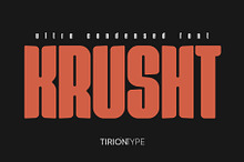Krusht — Ultra Condensed Font
