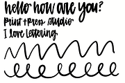 Chunky Letters Procreate Brush, a Brushes & More by Avery Burke Creative (Thumbnail 2 of 2)