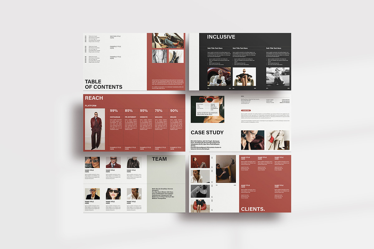 Media kit Presentation Template
