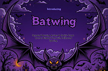 Batwing Gothic — Vampire font
