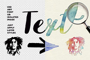 Watercolor Layer Effects Photoshop, a Layer Style Add-On by Sophico (Thumbnail 2 of 9)