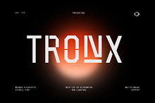 Tronx - Modern Futuristic Stencil