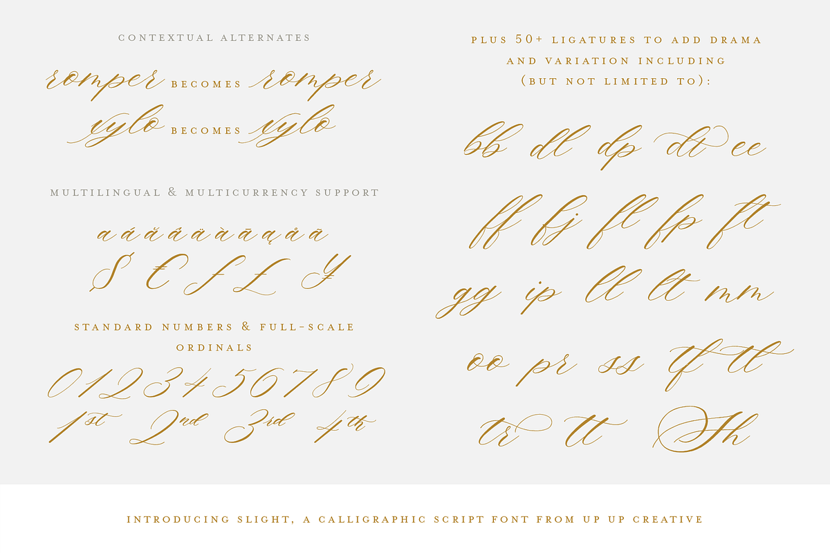 Slight, A Calligraphy Font, a Script Font by Up Up Creative (Photo 5 of 8)