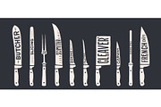 Knife, collection. Fish cutting, a Food Illustration by Foxys Graphic (Thumbnail 1 of 3)