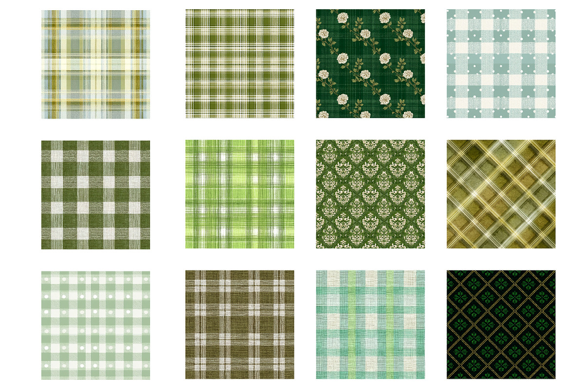 Soft sage green linen pattern, an Illustration by Designworld (Photo 2 of 5)