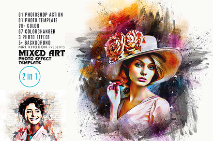 Mixed Art photo Effect, an Action Add-On by MRI STUDIO