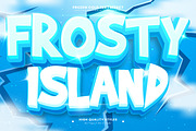 Frosty Island Editable Text Effect, a Layer Style Add-On by Niestart Creation (Thumbnail 2 of 2)