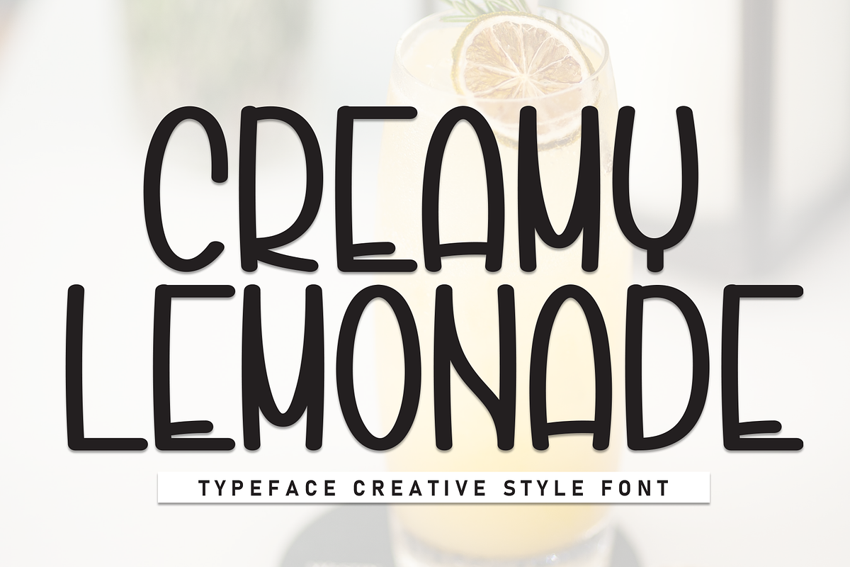 Creamy Lemonade | Script Font, a Script Font by Scratchones (Photo 1 of 8)