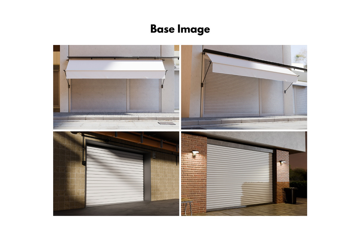 Corrugated Door Store Front Mockup, a Mockup by DSNA Mockup (Photo 6 of 6)