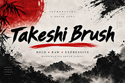 Takeshi Brush, a Script Font by Wow Magic (Thumbnail 1 of 5)
