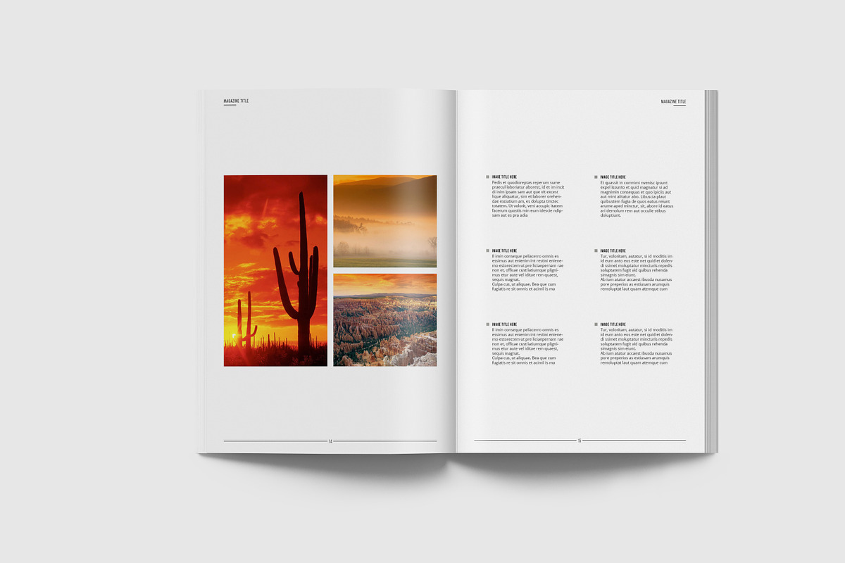 Simple & Clean Magazine Template II, a Magazine Template by Uloel Design (Photo 8 of 12)