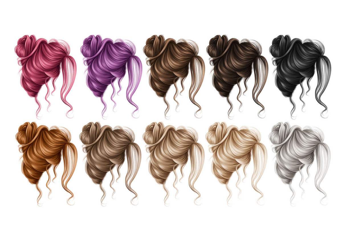 Large bundle with hair 1000+, a Person Illustration by Elenbushe (Photo 8 of 14)