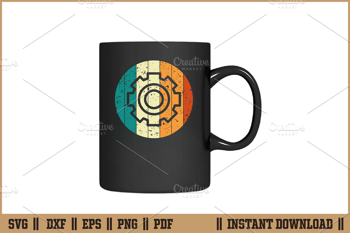 Retro Mechanical Engineering SVG, a Work Illustration by Handy Arts Studio (Photo 3 of 3)
