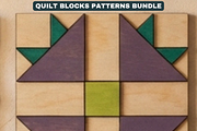 Quilt Block Patterns Modern Mosaic W, a Pattern Graphic by AtacanDigital (Thumbnail 11 of 15)