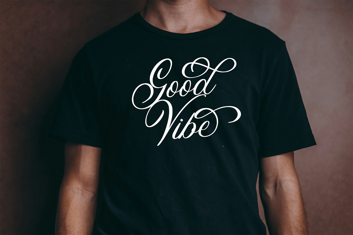 Straight Neckline - Font, a Script Font by Arendxstudio (Photo 10 of 10)