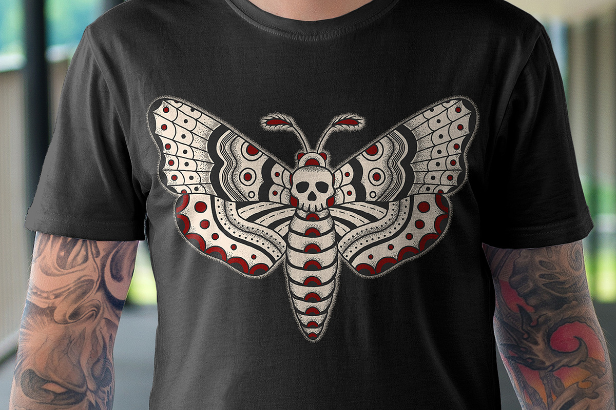 Death Head Moth Design, an Education Illustration by BAD TASTE (Photo 1 of 4)