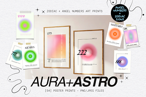 Aura Posters, a Background Graphic by Factoryluv Shop