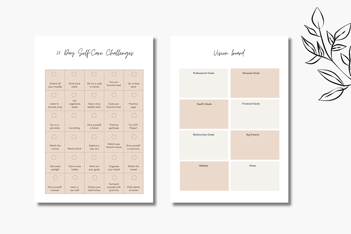 Gratitude Journal Canva Template, a Design Template by Astro Magic Digital (Photo 2 of 5)