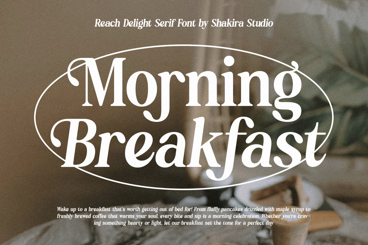 Reach Delight - Modern Retro Serif, a Serif Font by Shakira Studio (Photo 6 of 10)