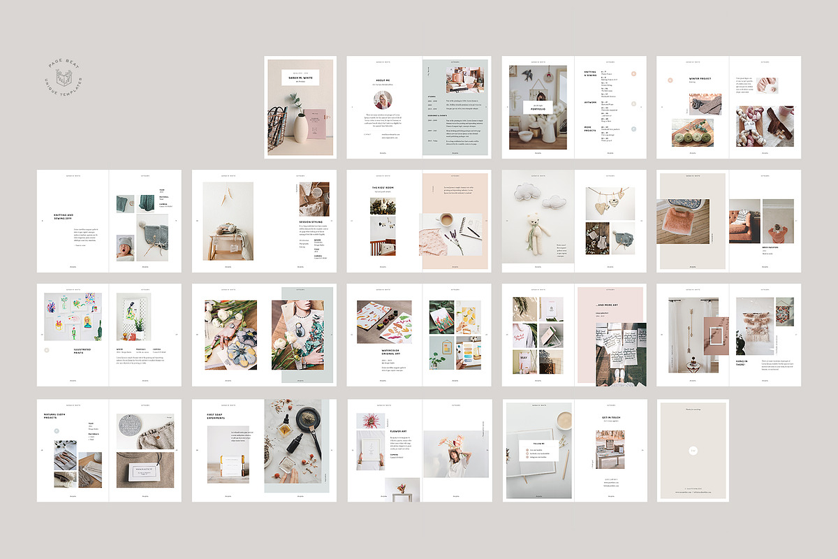 A5 Craft / Artist Portfolio Resume, a Brochure Template by PageBeat (Photo 11 of 11)