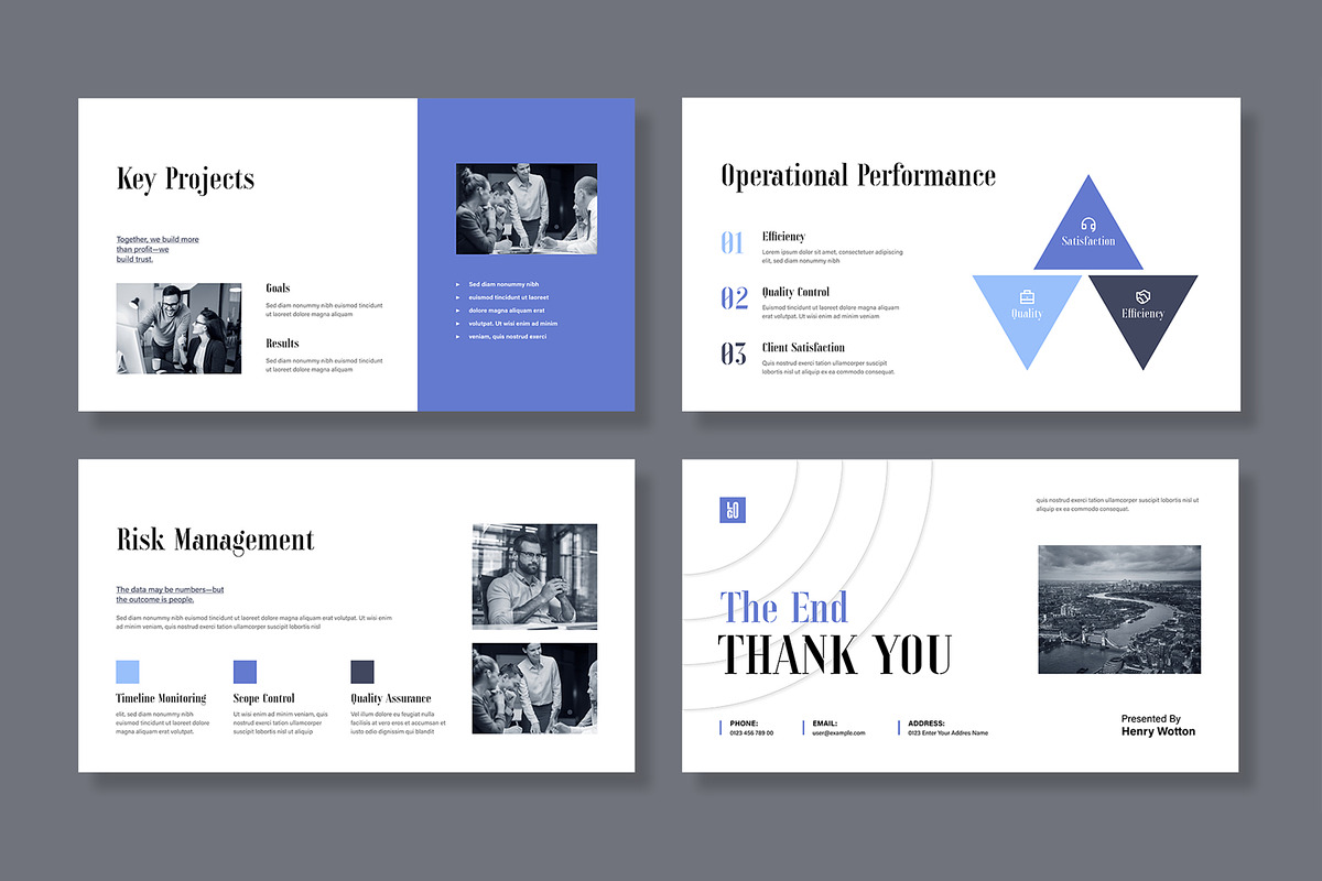Modern Annual Report Presentation, a Presentation Template by MightyDesign (Photo 5 of 8)
