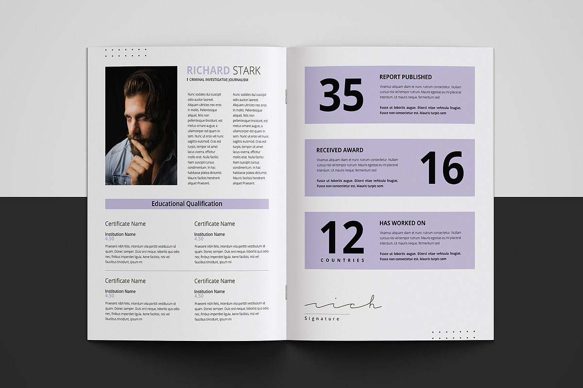 Crime Portfolio Brochure, a Brochure Template by crazyOWL