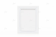White 5x7 frame isolated mockup, a Print Template by JustLikeMyDesktop (Thumbnail 3 of 3)