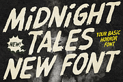 MIDNIGHT TALES | HORROR FONT, a Handwritten Font by Maria Feliz Fonts (Thumbnail 1 of 9)