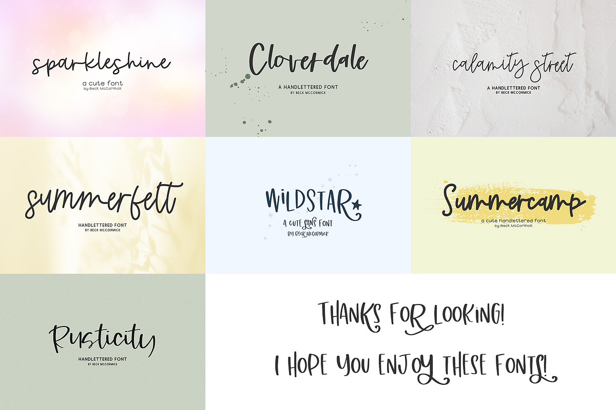 Handlettered Font Bundle, a Handwritten Font by Beck McCormick (Photo 21 of 21)