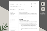 Word Resume & Cover Letter Template, a Resume Template by PAPPERMINT RESUME STUDIO (Thumbnail 1 of 6)