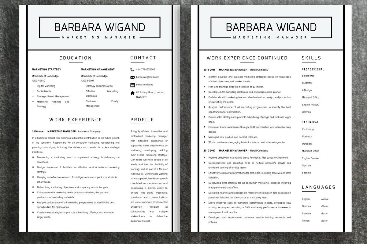 Resume Template | Barbara, a Resume Template by ResumeWorkshop (Photo 4 of 10)