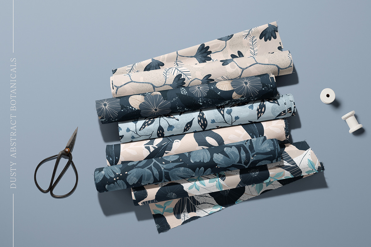 Dusty Abstract Botanicals Patterns, a Decorative Illustration by Ramona Schratt (Photo 2 of 12)