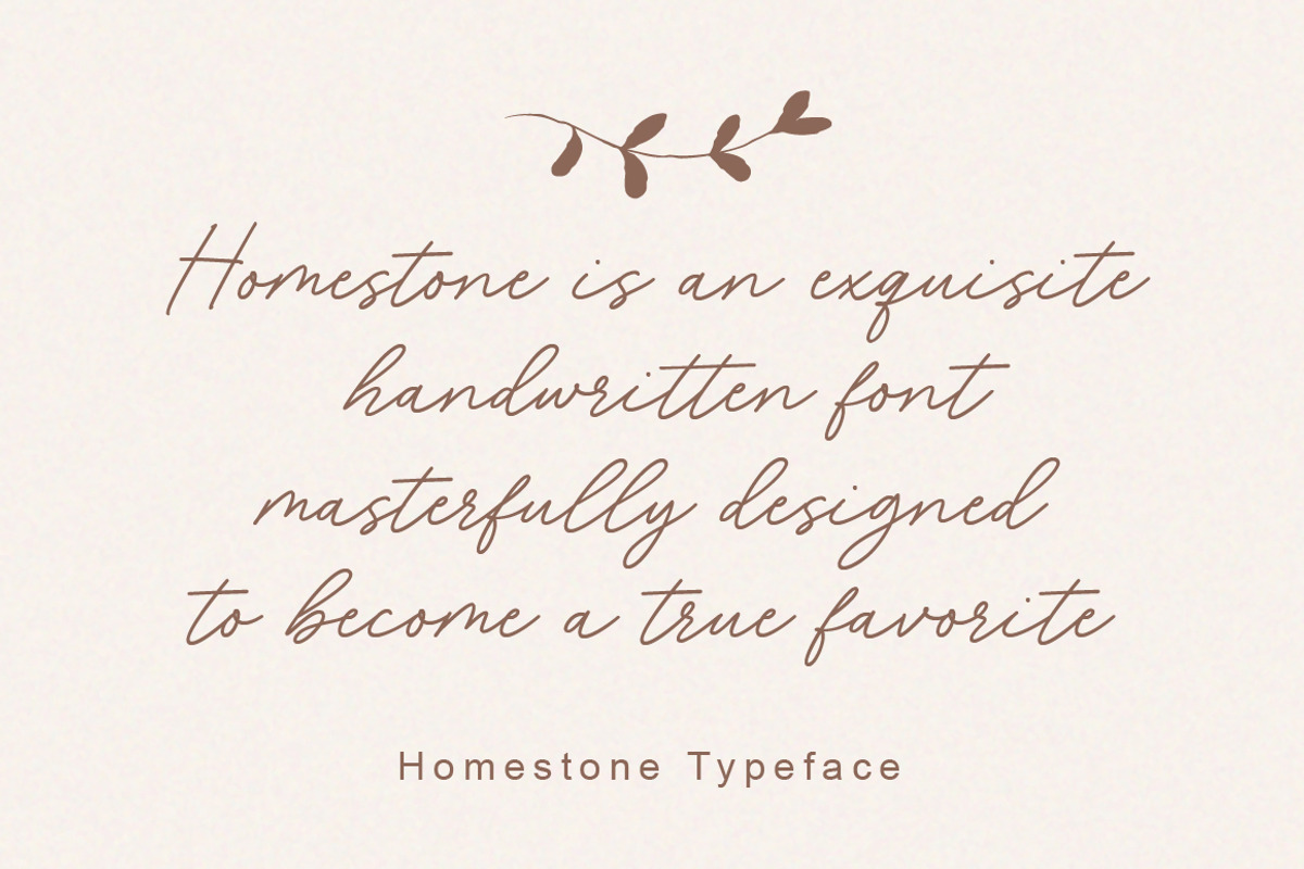 Homestone - Heart Swash Script Font, a Script Font by Typebae (Photo 11 of 12)