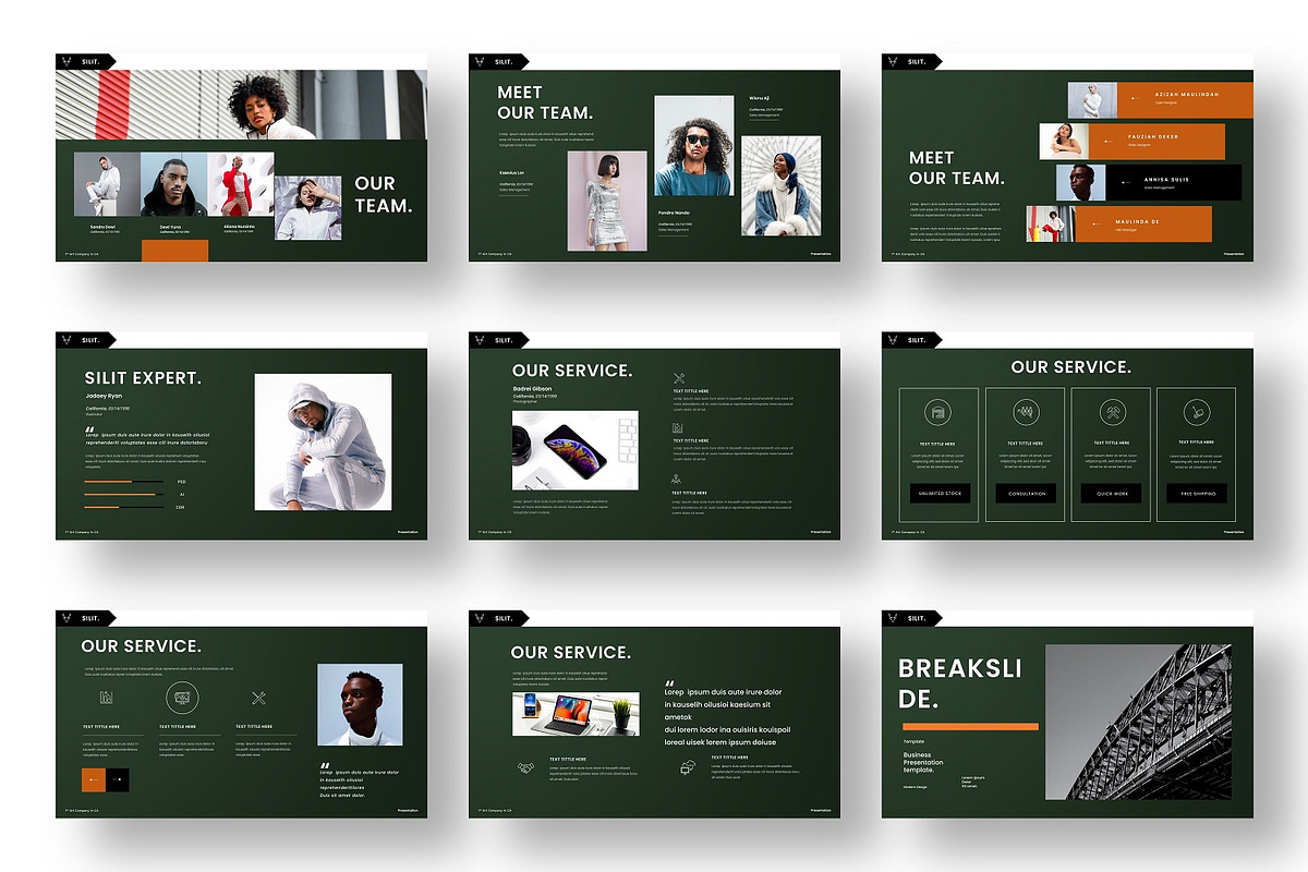 Silit – Business PowerPoint Template, a Presentation Template by Dens Creative Studio (Photo 3 of 6)