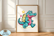 Back To School Later Gator PNG, a Seasonal Illustration by Daily.Designs (Thumbnail 5 of 5)