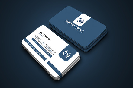Law Firm Business Card, a Business Card Template by Smashing_Studio