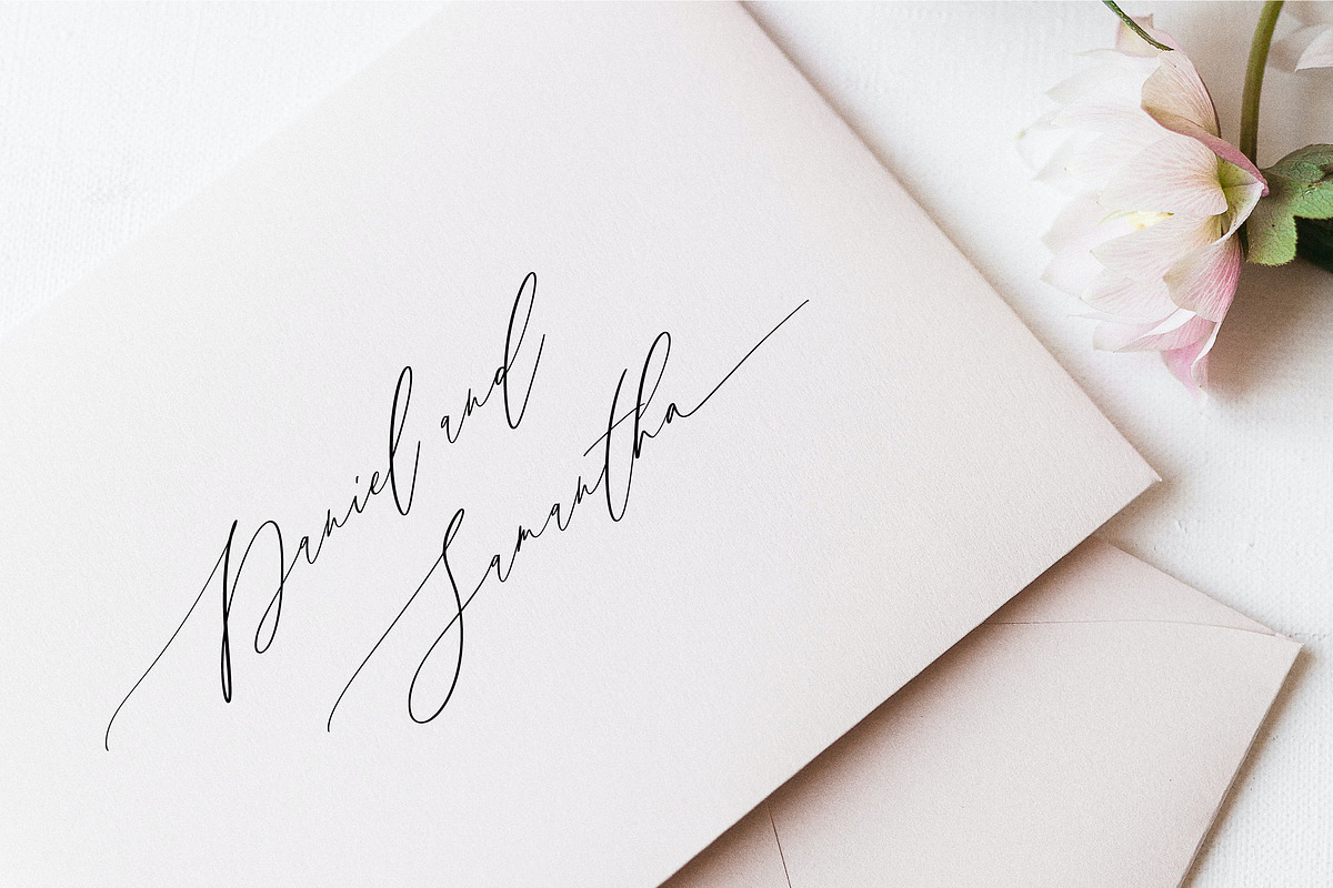 Allegia Handwritten Wedding Font, a Handwritten Font by etigletters (Photo 6 of 10)